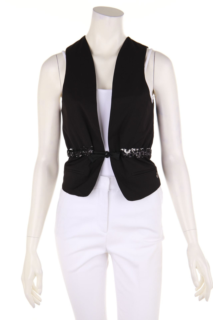 MAISON SCOTCH - Weste aus Viskose-Mix mit Pailletten - D 36