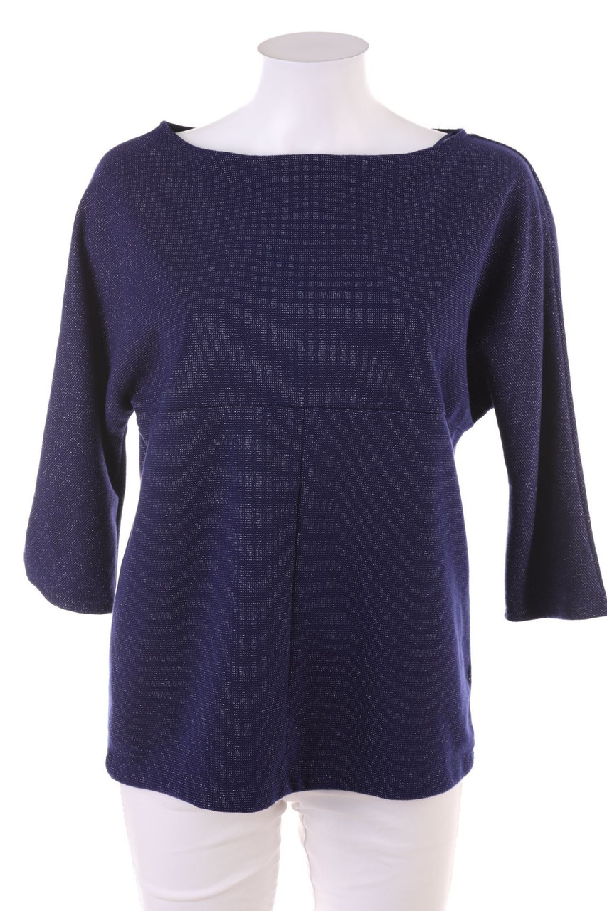 ZARA - Batwing-Shirt mit Metallic-Effekt - M