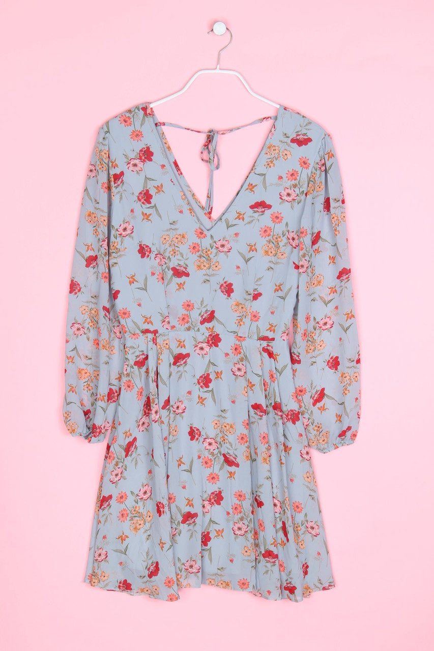 NEW LOOK - Kleid mit Blumen-Print - D 36