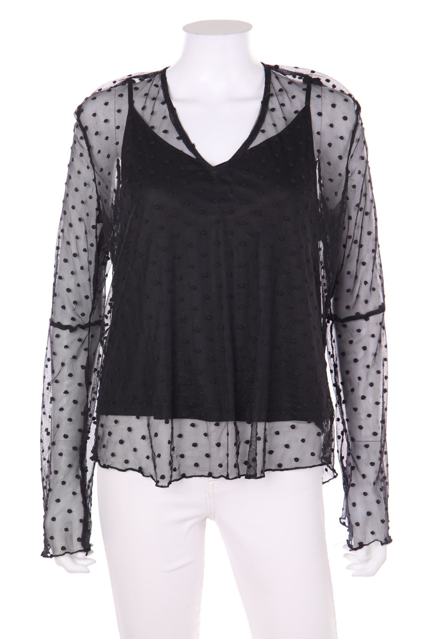 REVIEW - Bluse mit Schluppe - L