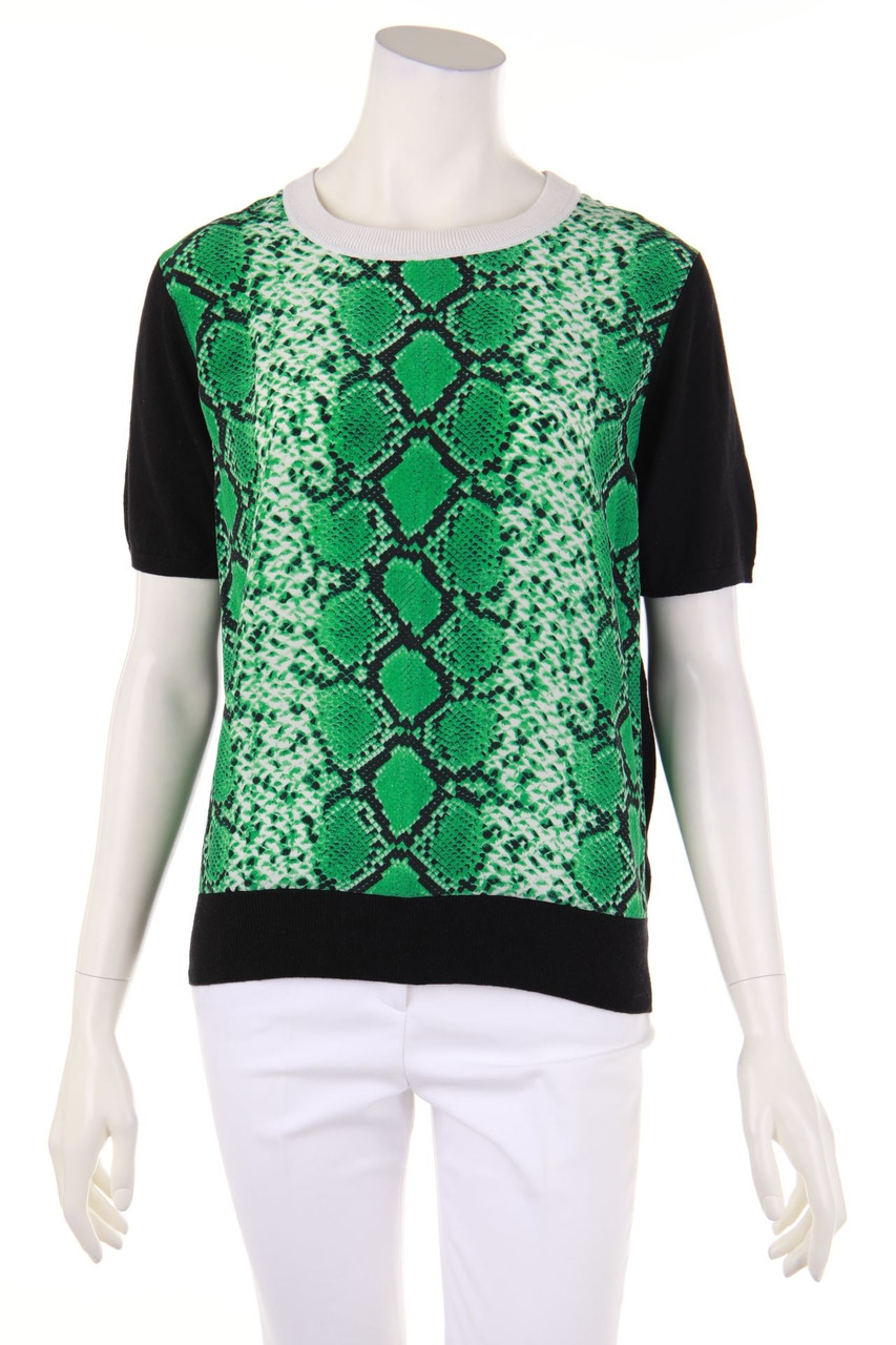 sandro PARIS - Strick-Pullover mit Seiden-Details mit Animal-Print - D 36