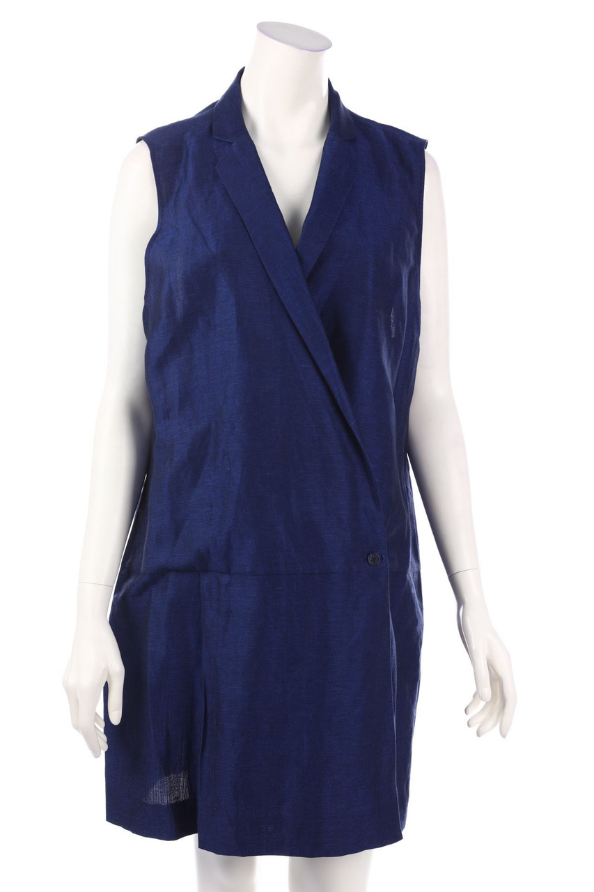 MOD ATELIER - Wrap-dress, Wool-Blend, Linen-Blend - D 42