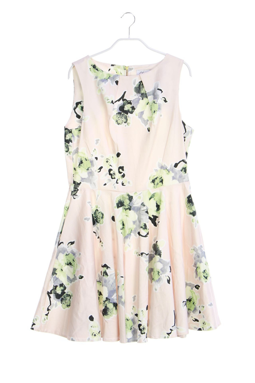 Closet - dress, Cotton-blend with Flower Print - D 44