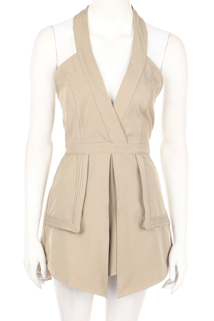 RUNAWAY - Neckholder-Playsuit im Layer Look - XS