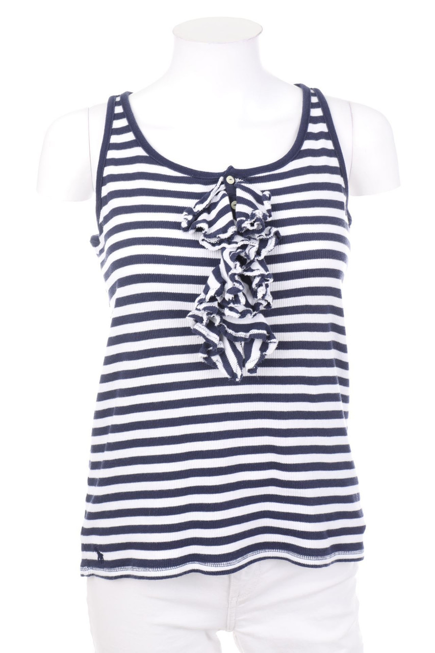 RALPH LAUREN - Top aus Baumwolle mit Rüschen - M