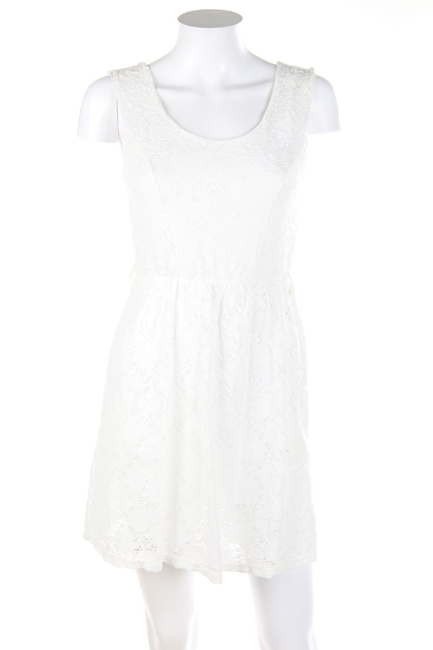 No Label - Skater-Lace Dress with Deep Back Cutout - S