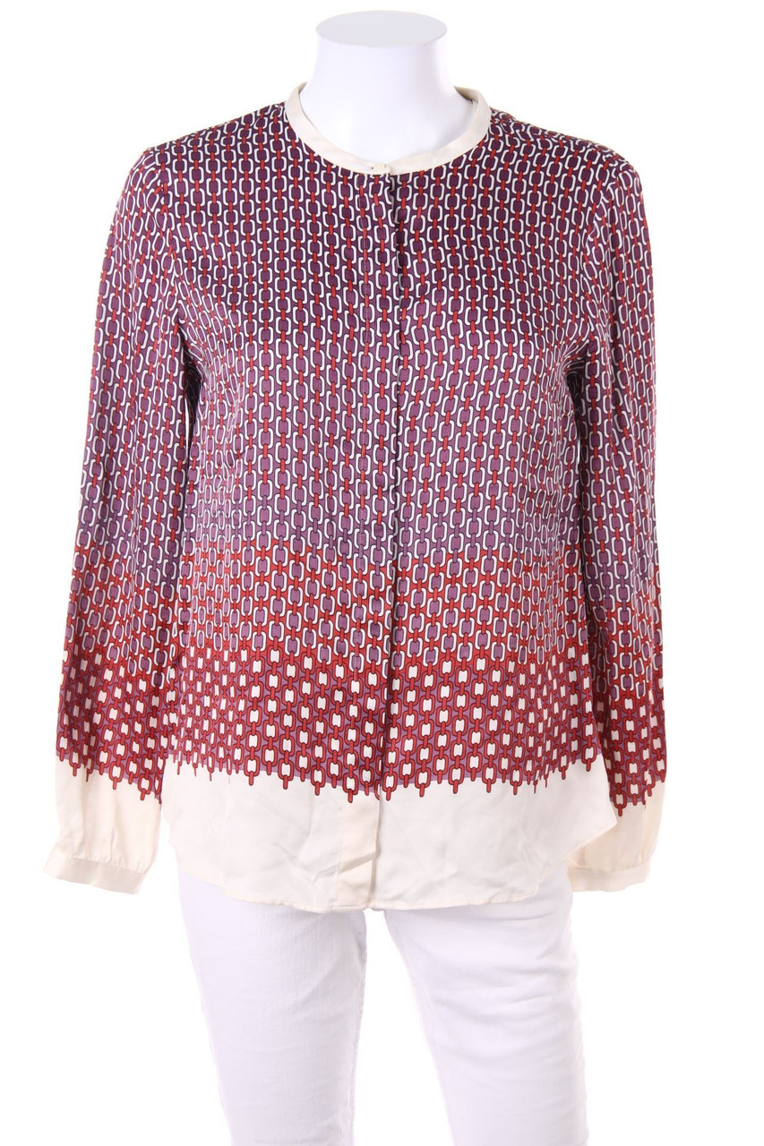 Massimo Dutti - Bluse mit Geo-Print - D 38