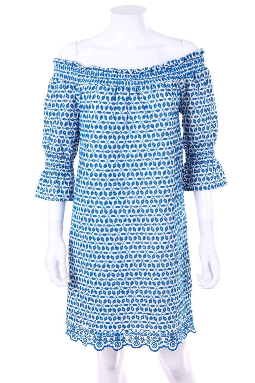 UNITED COLORS OF BENETTON - Carmen-dress, Eyelet Lace  - S