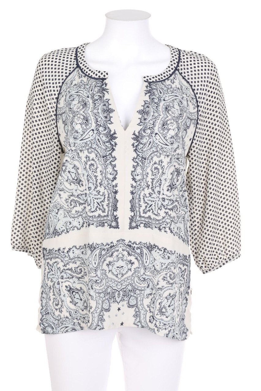 MAISON SCOTCH - Tunika-Bluse mit floralem Muster - D 38