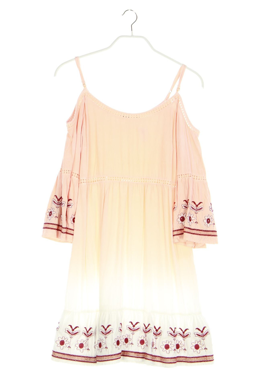 Desigual - Strandkleid aus Viskose mit Cut-outs mit Stickereien - D 38