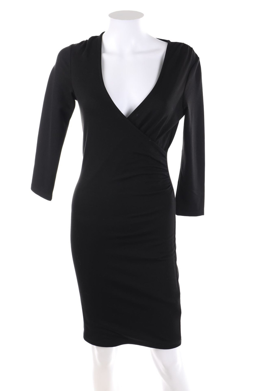 CAMAÏEU - Kleid in Wickel-Optik mit Raffungen - S