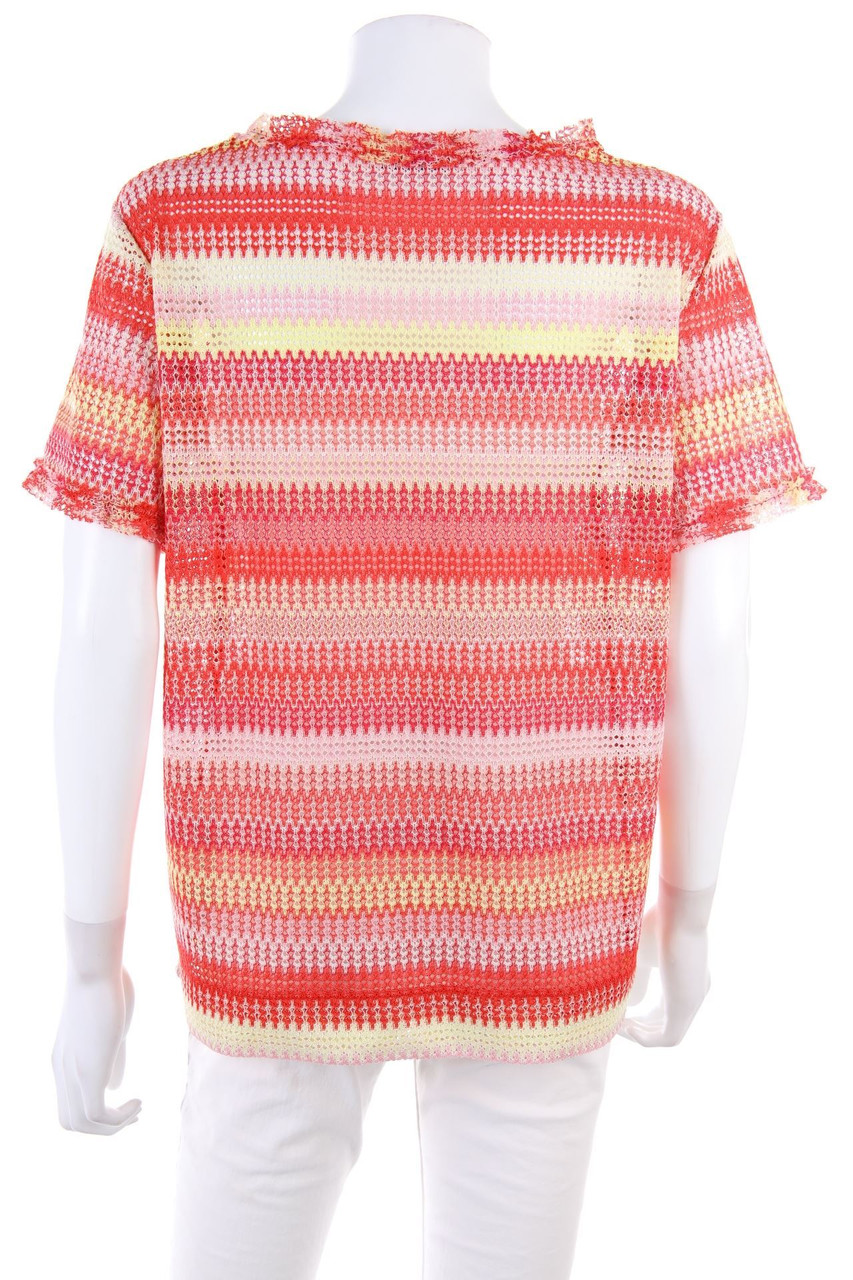 ZARA - Strick-Shirt mit Streifen - L