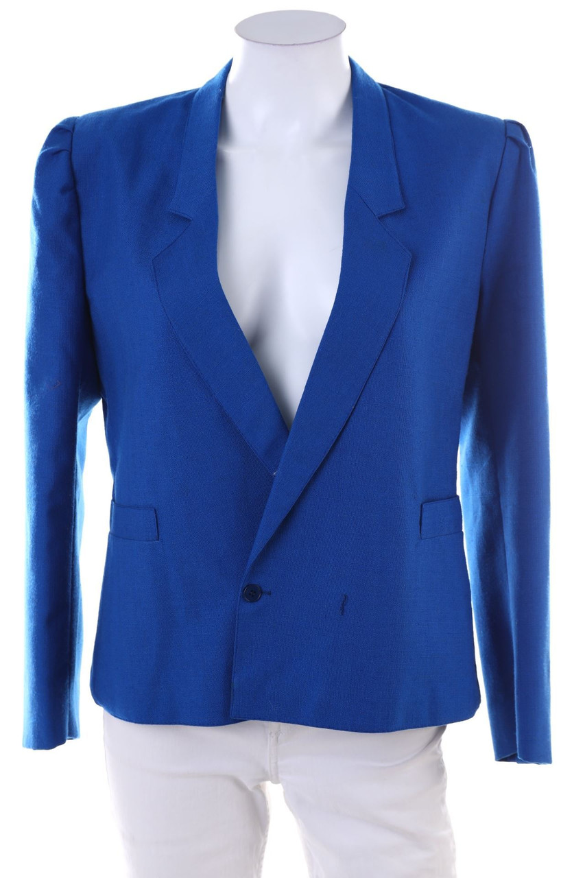VINTAGE - Double-Breasted Blazer, Pleated - L