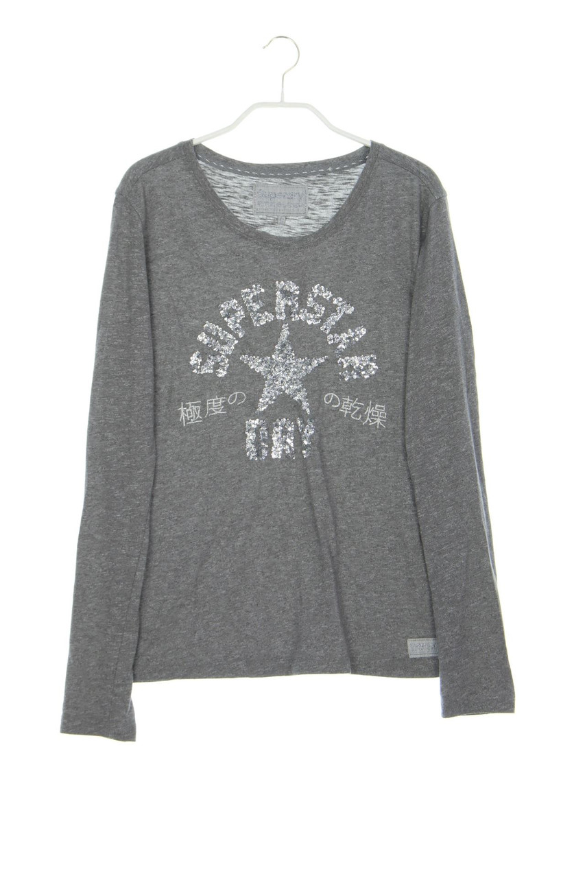 Superdry - Longsleeve-Shirt mit Logo-Stickerei - S