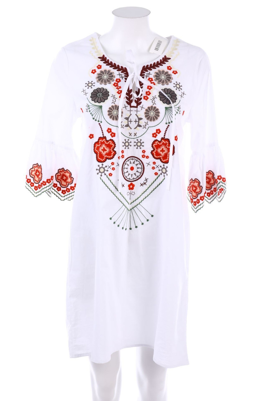 No Label - Tunic Dress with Embroideries - S