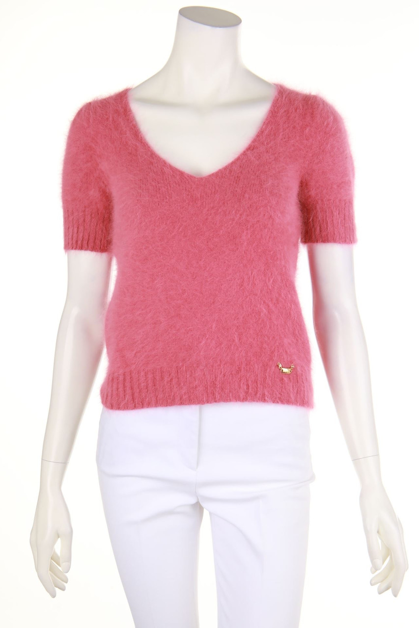 LIU JO - Kurzarm-Shirt mit Logo-Plakette - S