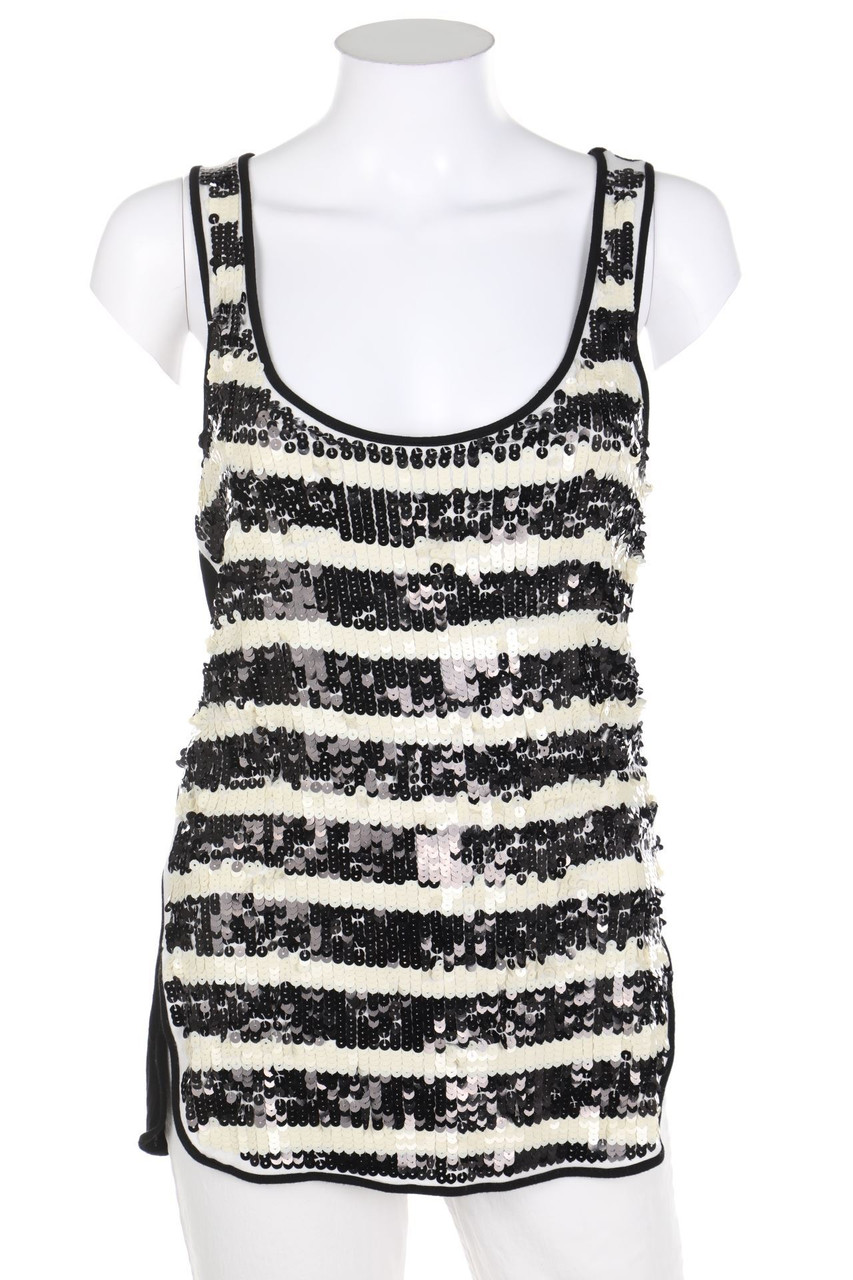 MANGO - Top mit Pailletten - S