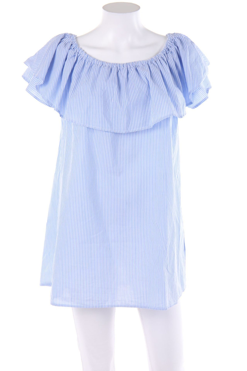 ZARA WOMAN - Carmen-Bluse mit Streifen - M