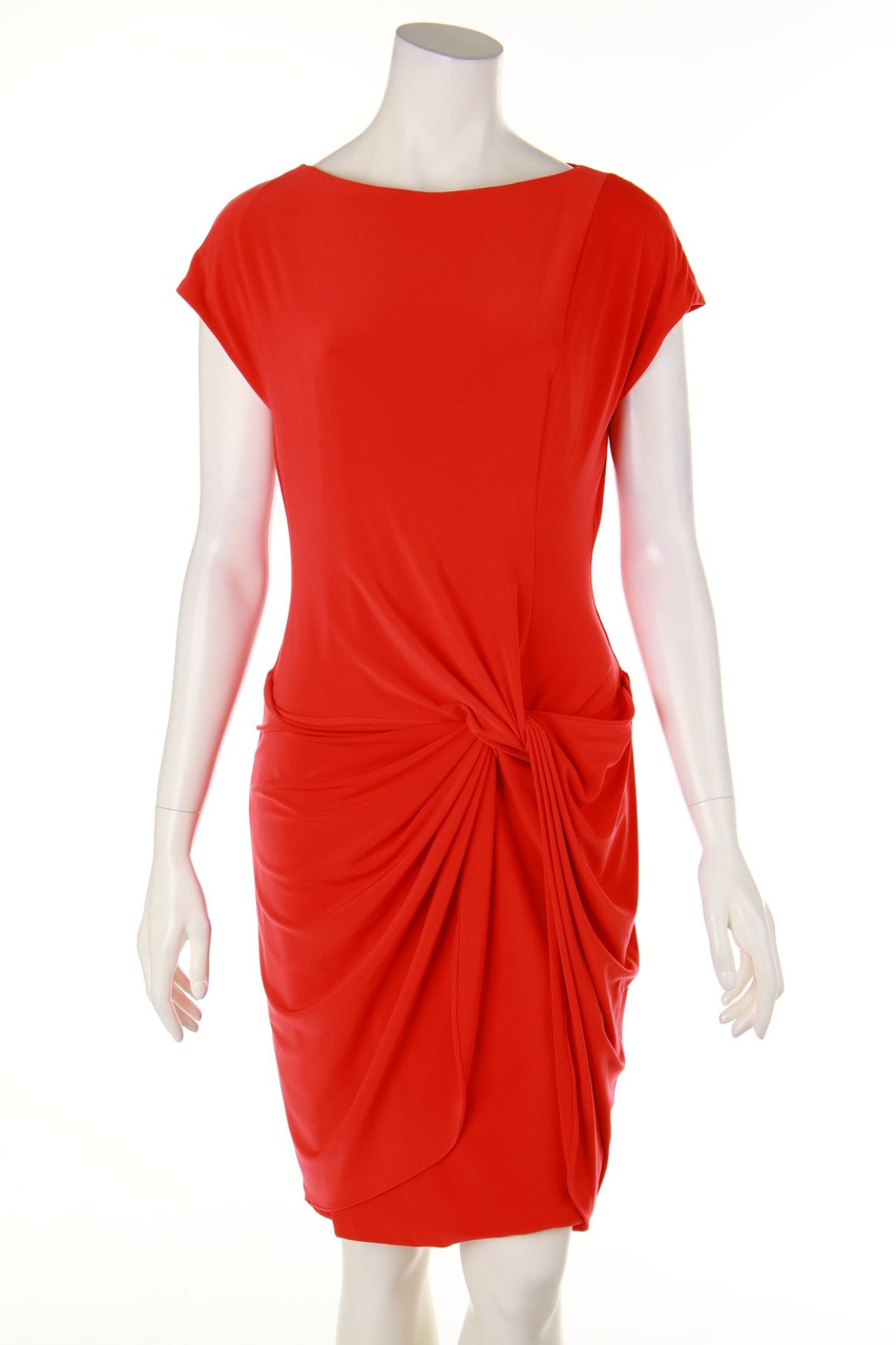LAUREN RALPH LAUREN - Stretch-Kleid mit Drapierung - D 38