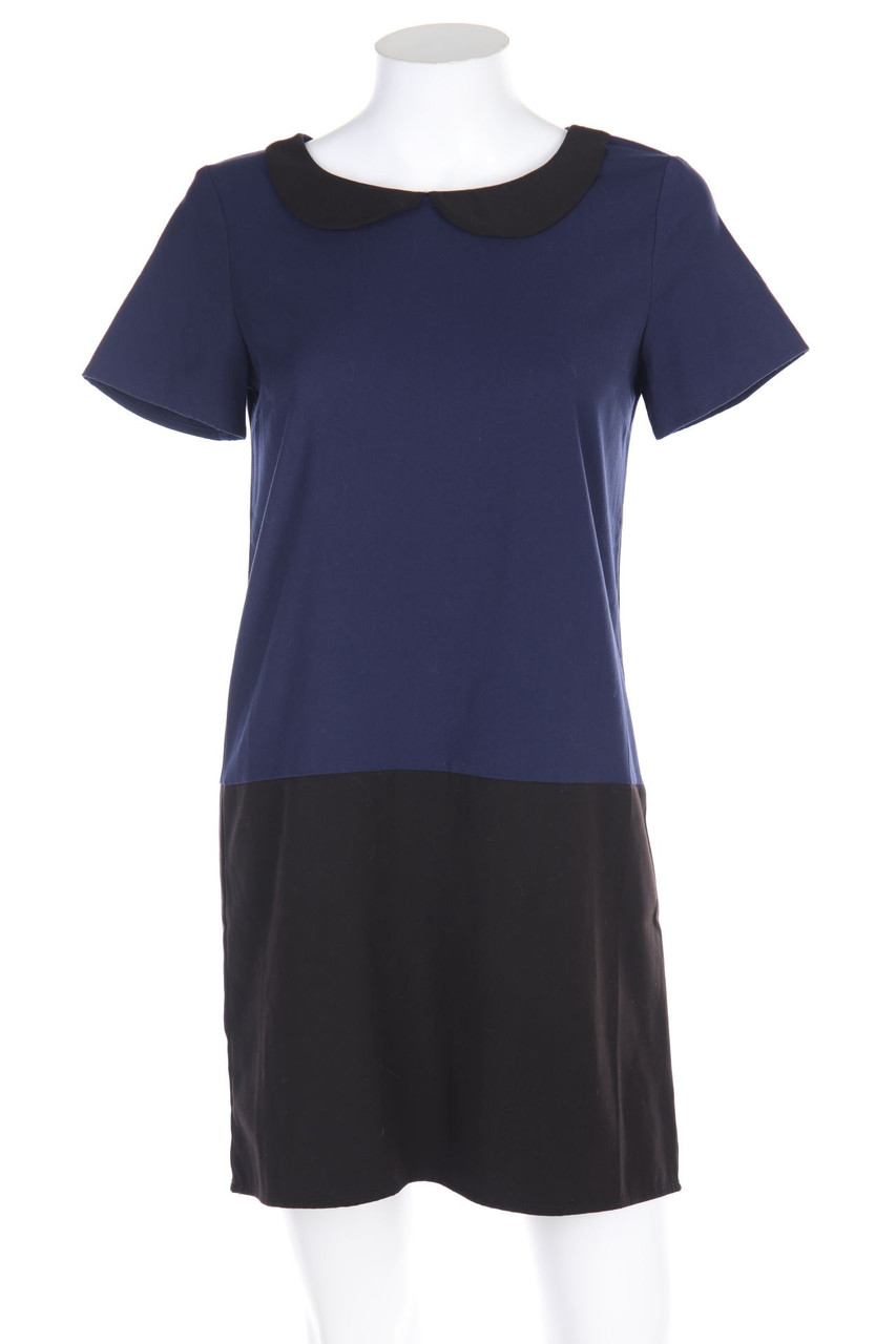 N by NAF NAF - Two Tone-Shift-Kleid mit Bubi-Kragen - D 36