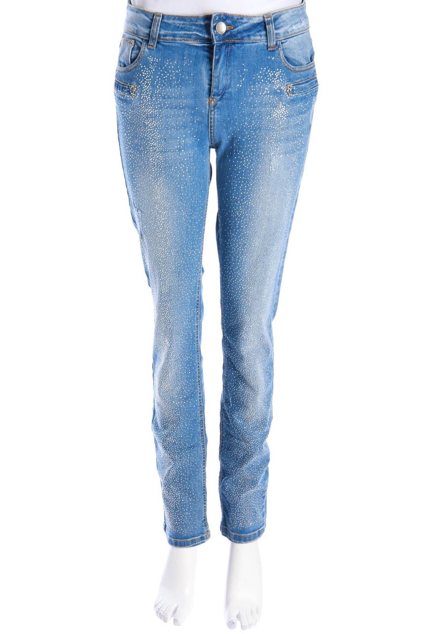 TWINSET T.S.J. - distressed Jeans mit Strass-Steinen - W28