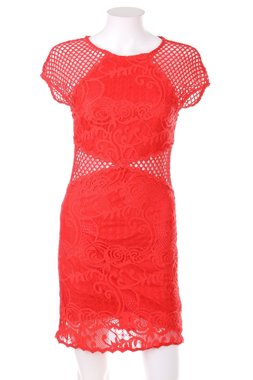 TOPSHOP - Lace-Lace Dress with Stretch - D 36