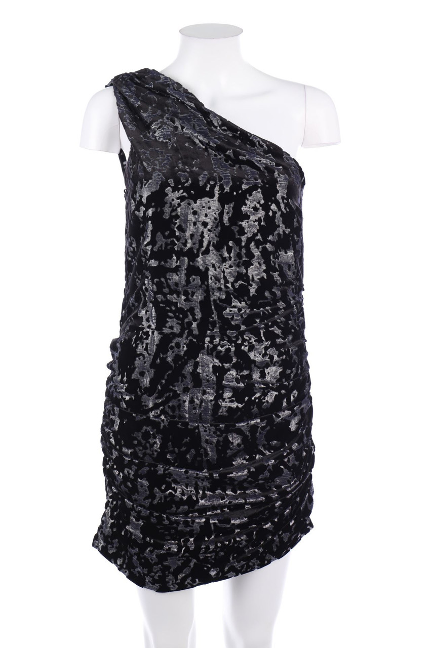 maje - One shoulder-Dress with Velvet - D 34