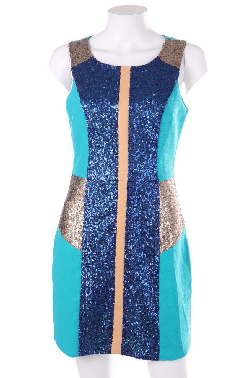 CHAMPAGNE & STRAWBERRY - Party-Kleid mit Pailletten - M