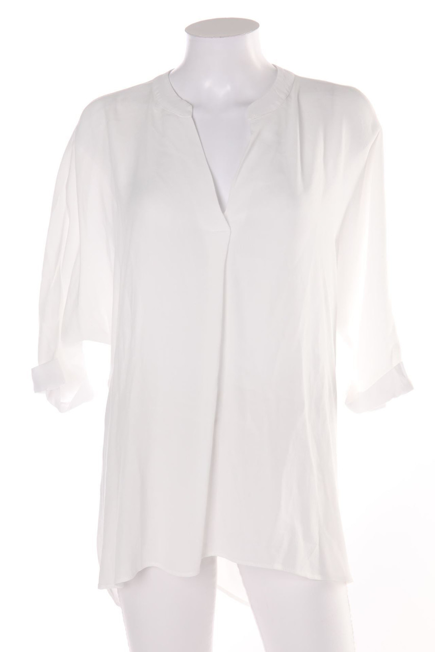 RIVER ISLAND - Bluse mit 3/4-Ärmel mit Raffungen mit Rückenausschnitt - D 40