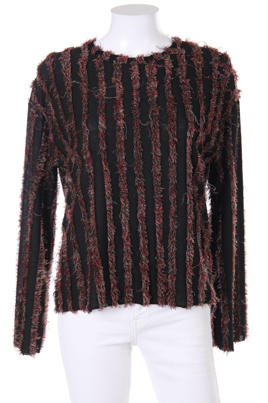 ZARA TRF - Longsleeve-Shirt mit Fransen - S