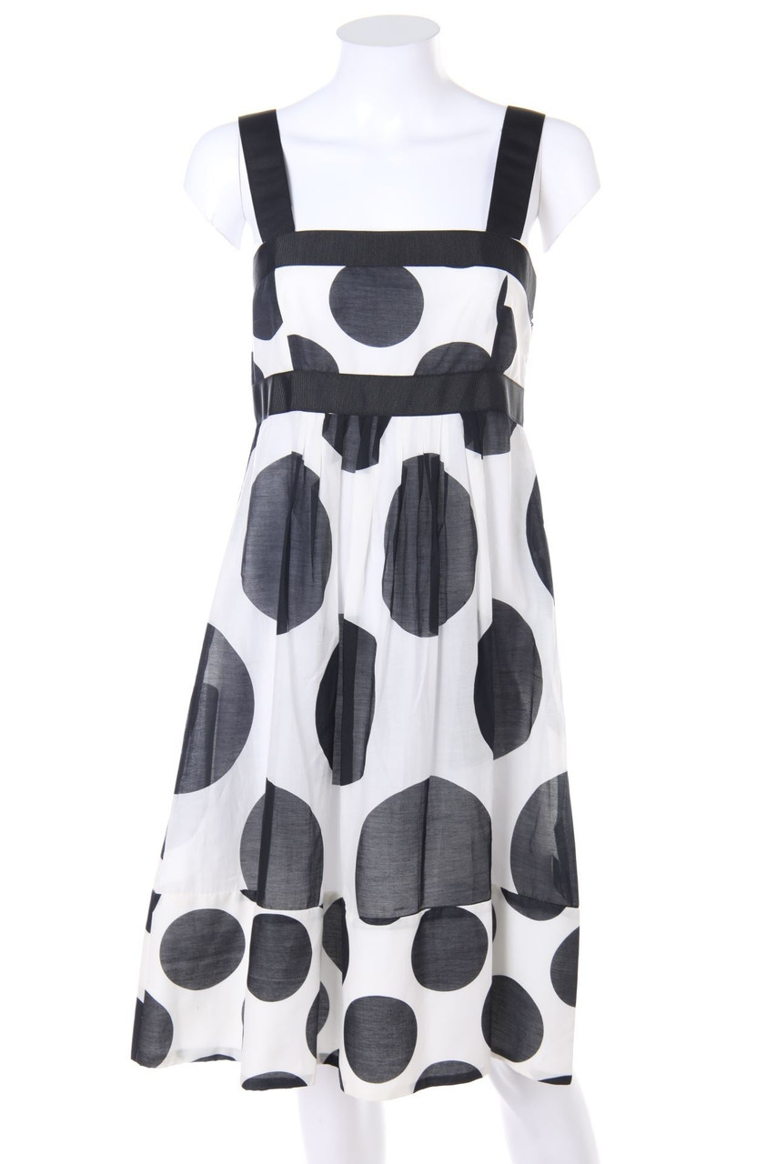 ZARA - Abendkleid mit Seide mit Polka Dots - S