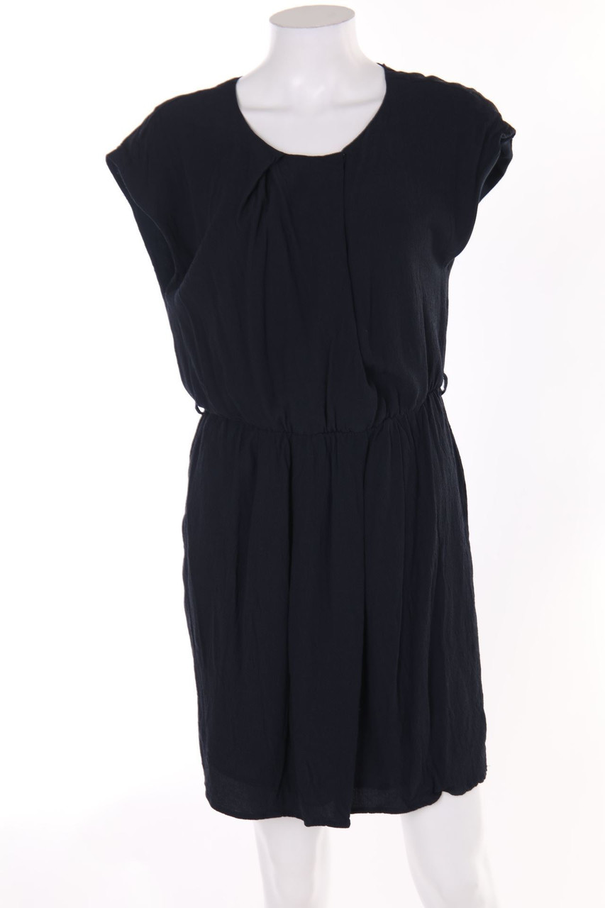 MANGO - Falten-Kleid mit Gummizug - L