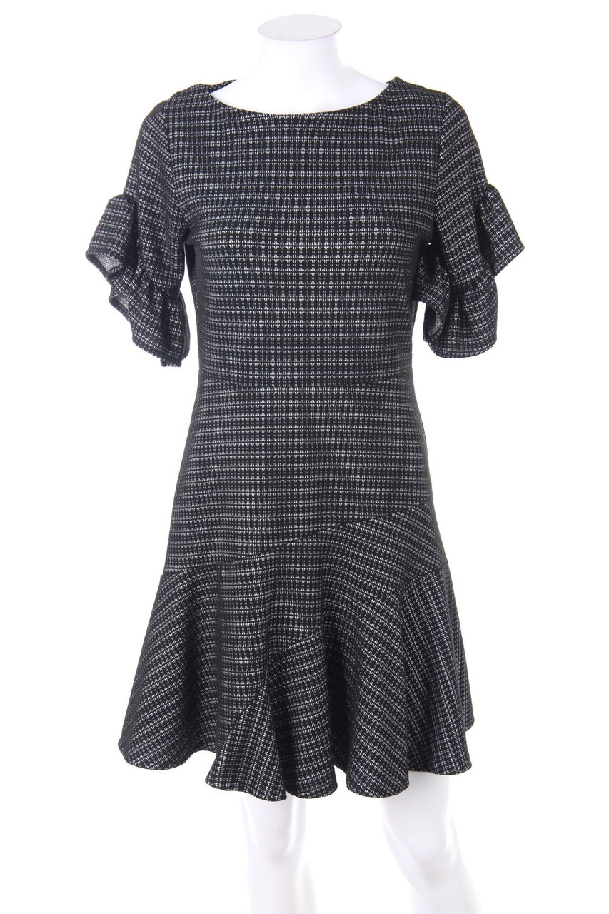 MANGO - Strick-Strickkleid mit Volants - S