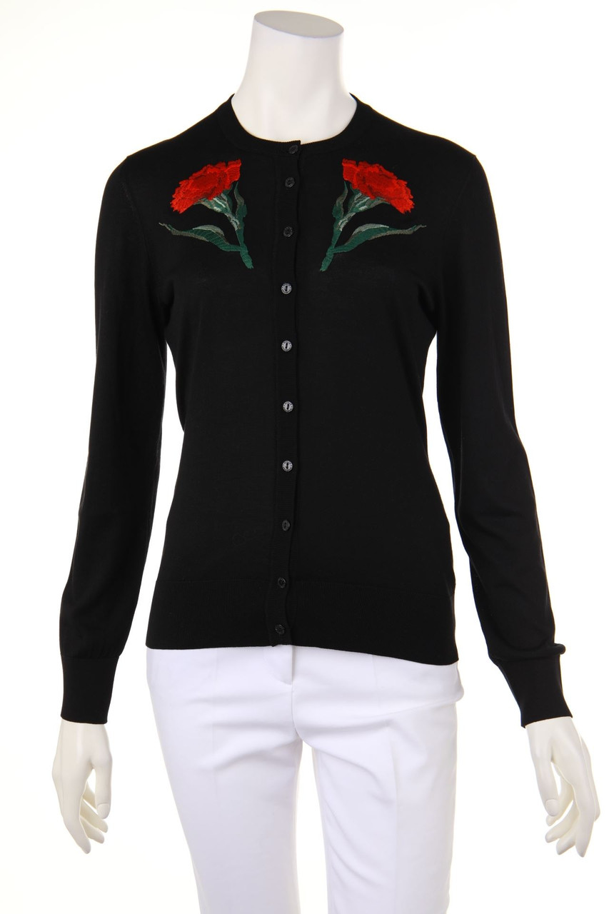 DOLCE&GABBANA - Cardigan aus Seide mit Stickereien - M