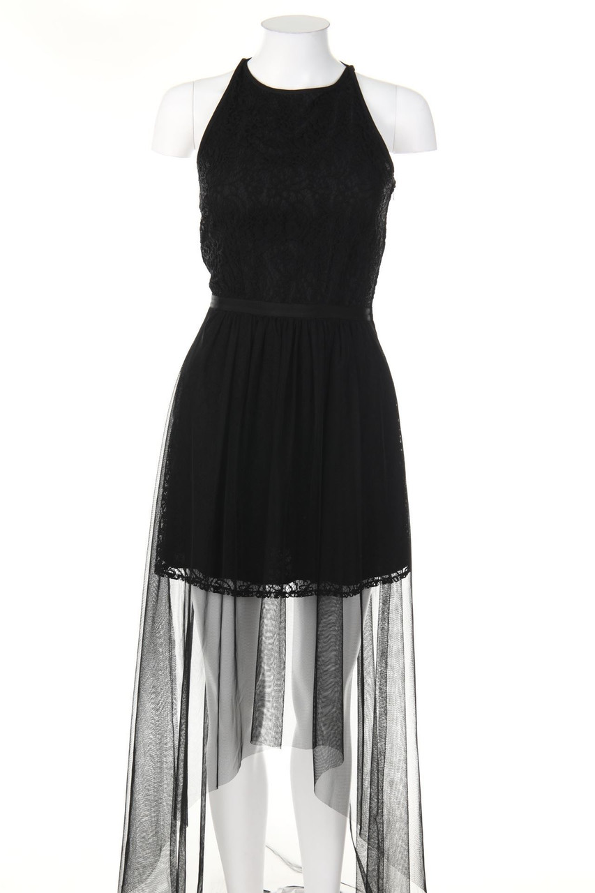 NAF NAF - Vokuhila-Kleid aus Spitze mit Tüll - D 34