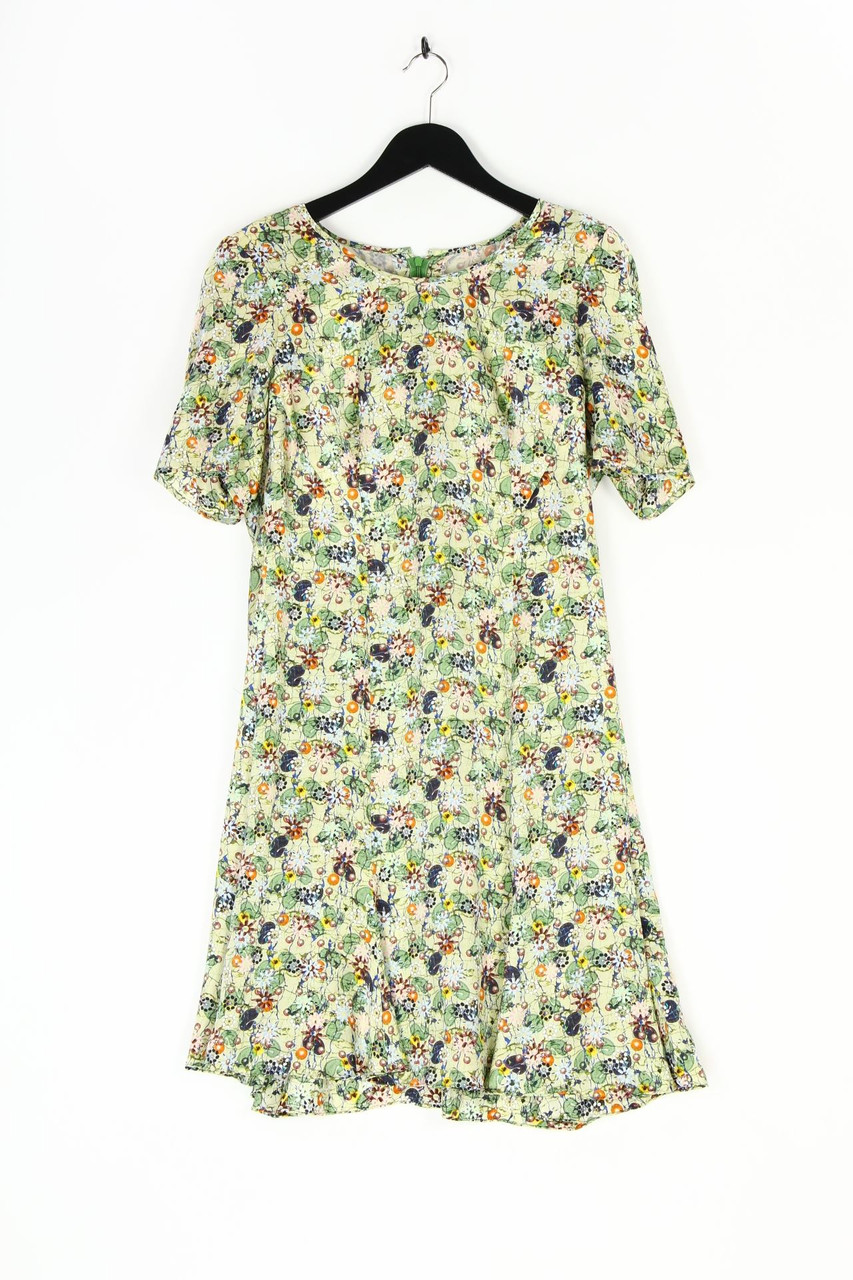 VINTAGE - Dress with Flower Print - L