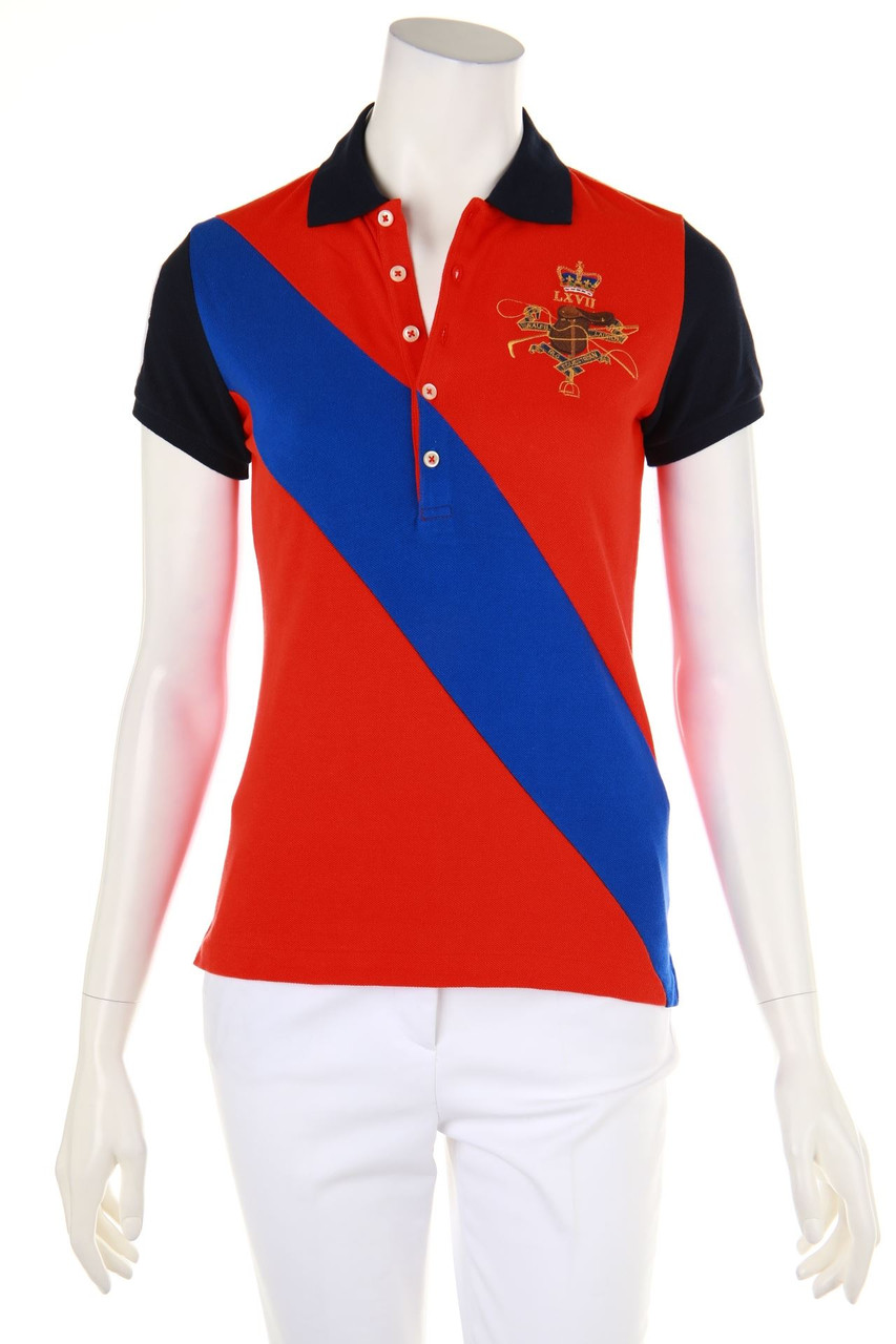 RALPH LAUREN - Polo-Shirt mit Logo-Stickerei - S
