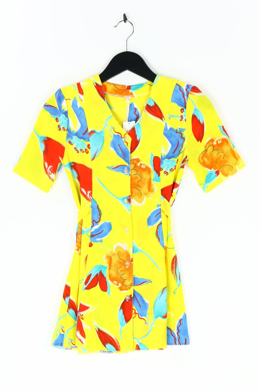 VINTAGE - Blouse with Flower Print - D 36