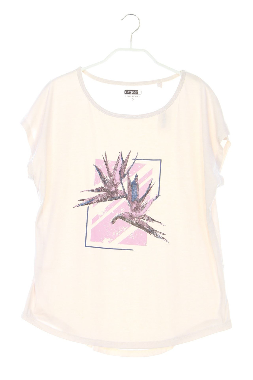 Ergee - Kurzarm-Shirt mit floralem Muster - S