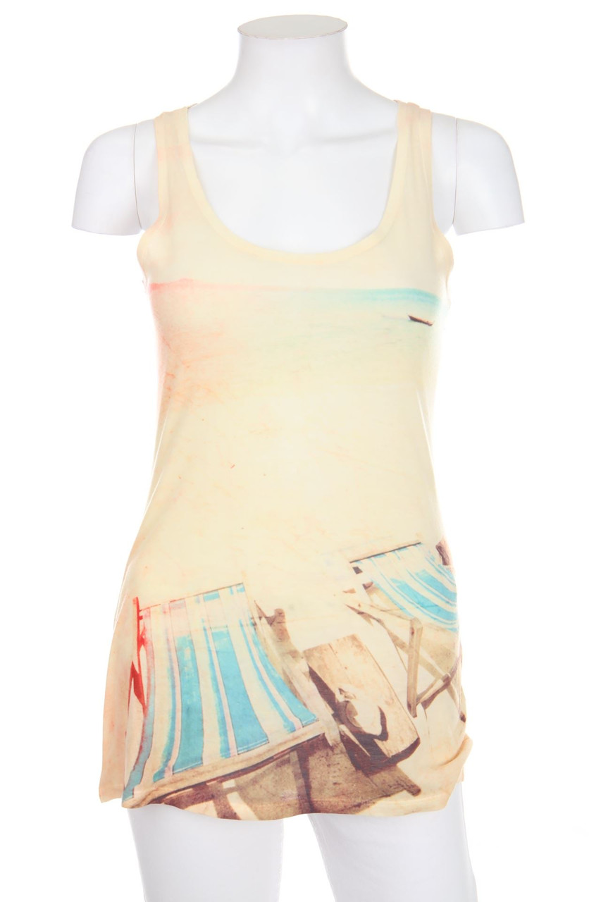 ZARA - Top mit Print - M