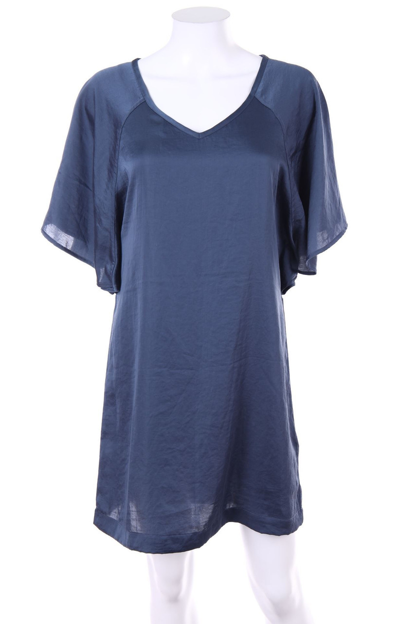 H&M - Satin-Kleid mit Volants - D 36