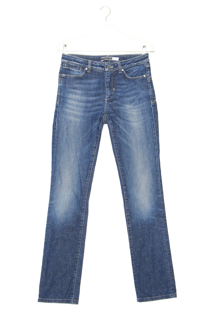 SPORTMAX CODE - Used Look Straight Cut Jeans mit Logo-Patch - W27