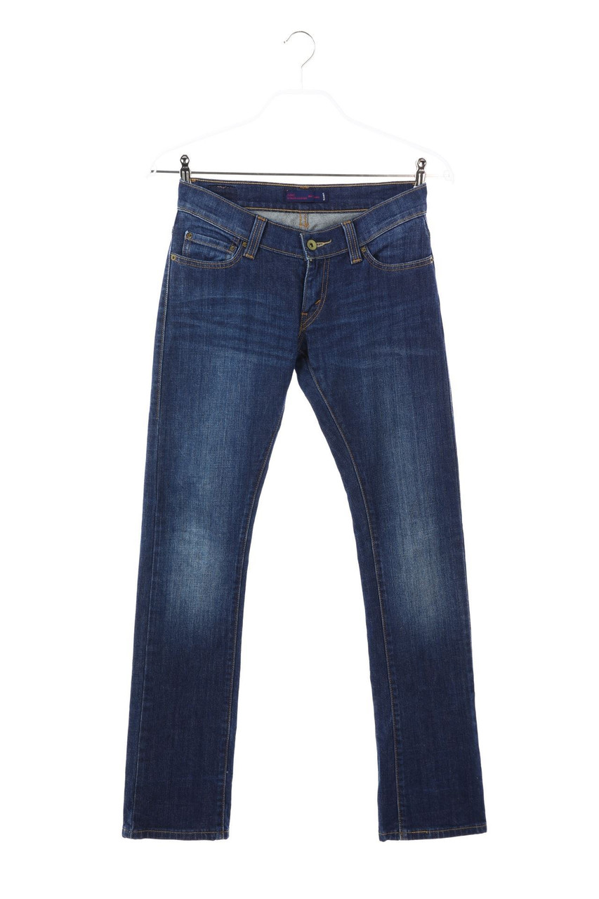 LEVI´S - Used Look Skinny-Jeans mit Logo-Patch - M