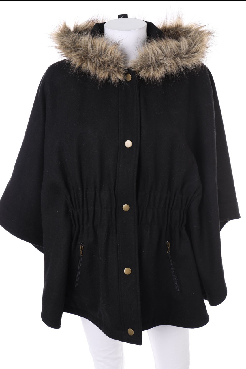 MODA INTERNATIONAL - Cape with wool - S