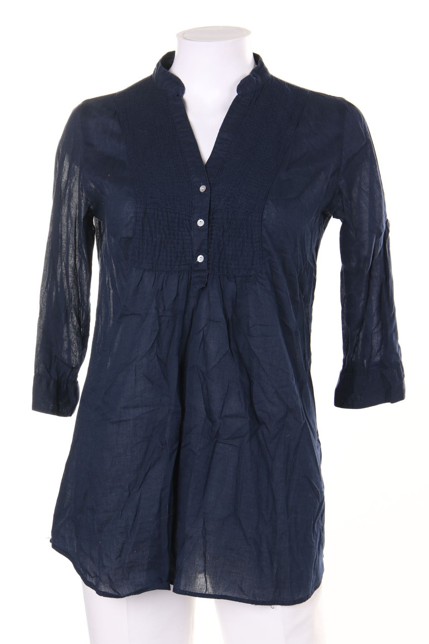 ZARA TRF - Bluse mit 3/4-Ärmel mit Steppung - S