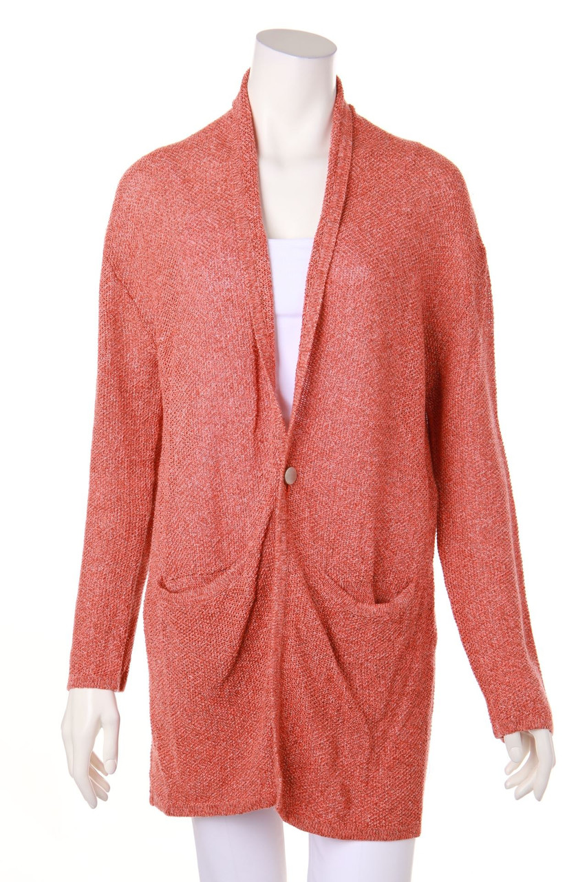 maje - Cardigan, Linen Mix with Metallic Effect - D 36