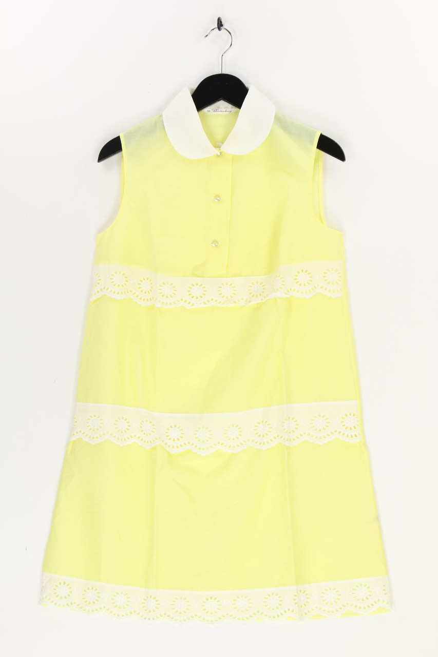 Fürstenberg - 60s-70s-Vintage-dress with Lace Insert - D 38