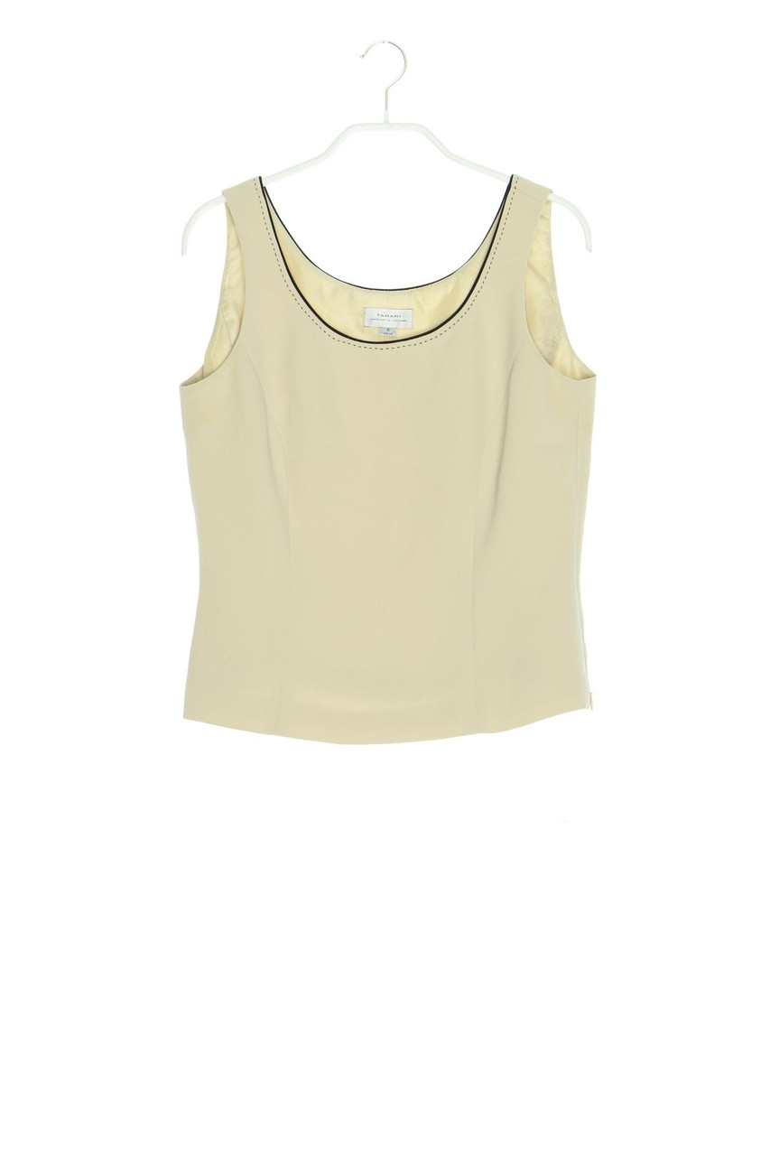 TAHARI ARTHUR S. LEVINE - Blouse Top with Piping - D 34