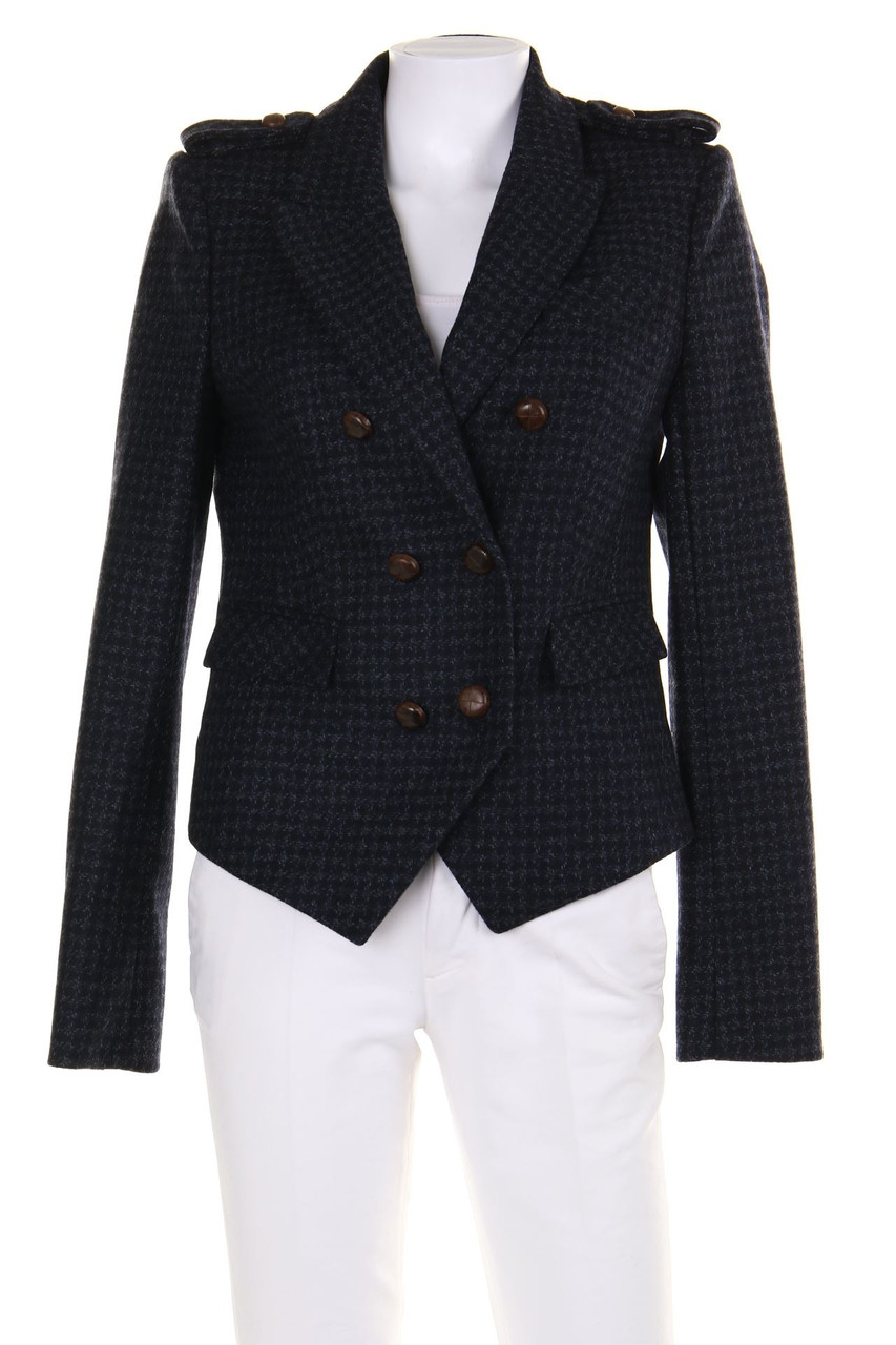 ouí - Blazer mit Wolle mit Karo-Muster mit Kaschmir - D 36