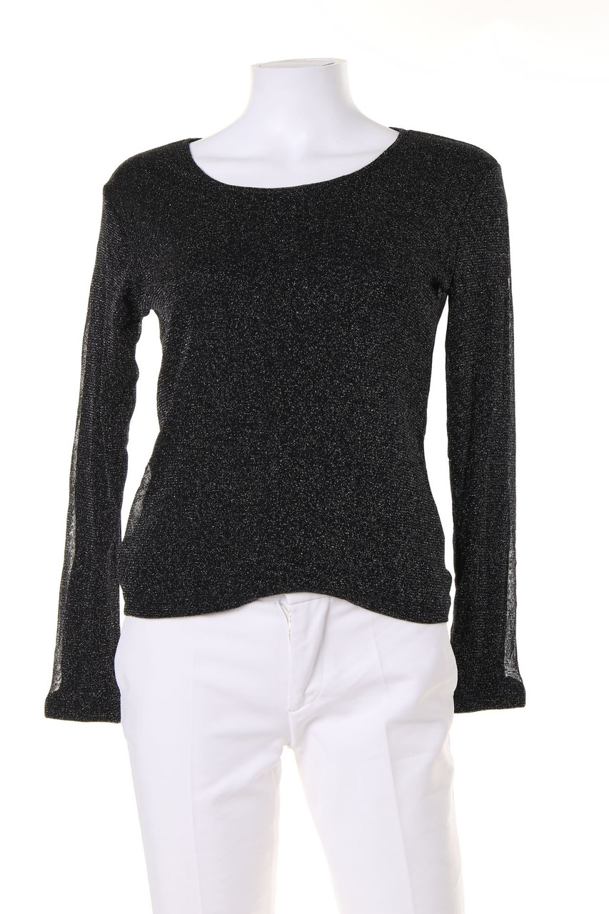 SECONDHAND - Longsleeve-Shirt mit Metallic-Effekt - S